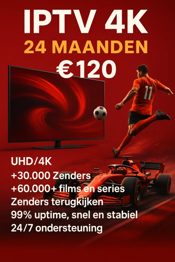 24 maanden 4K IPTV Abonnement